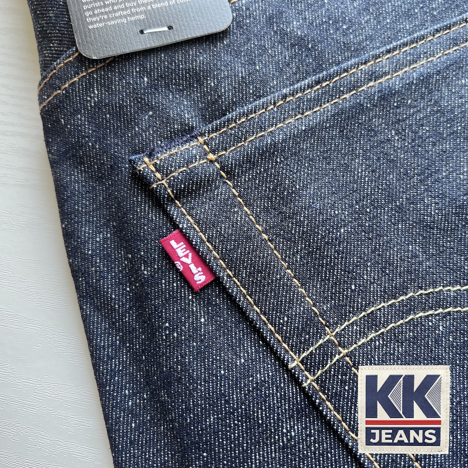 กางเกงยีนส์ Levi's 501 ริมแดง Rigid สีน้ำเงิน ผ้าดิบ STF Made in China ของแท้ 100% 3