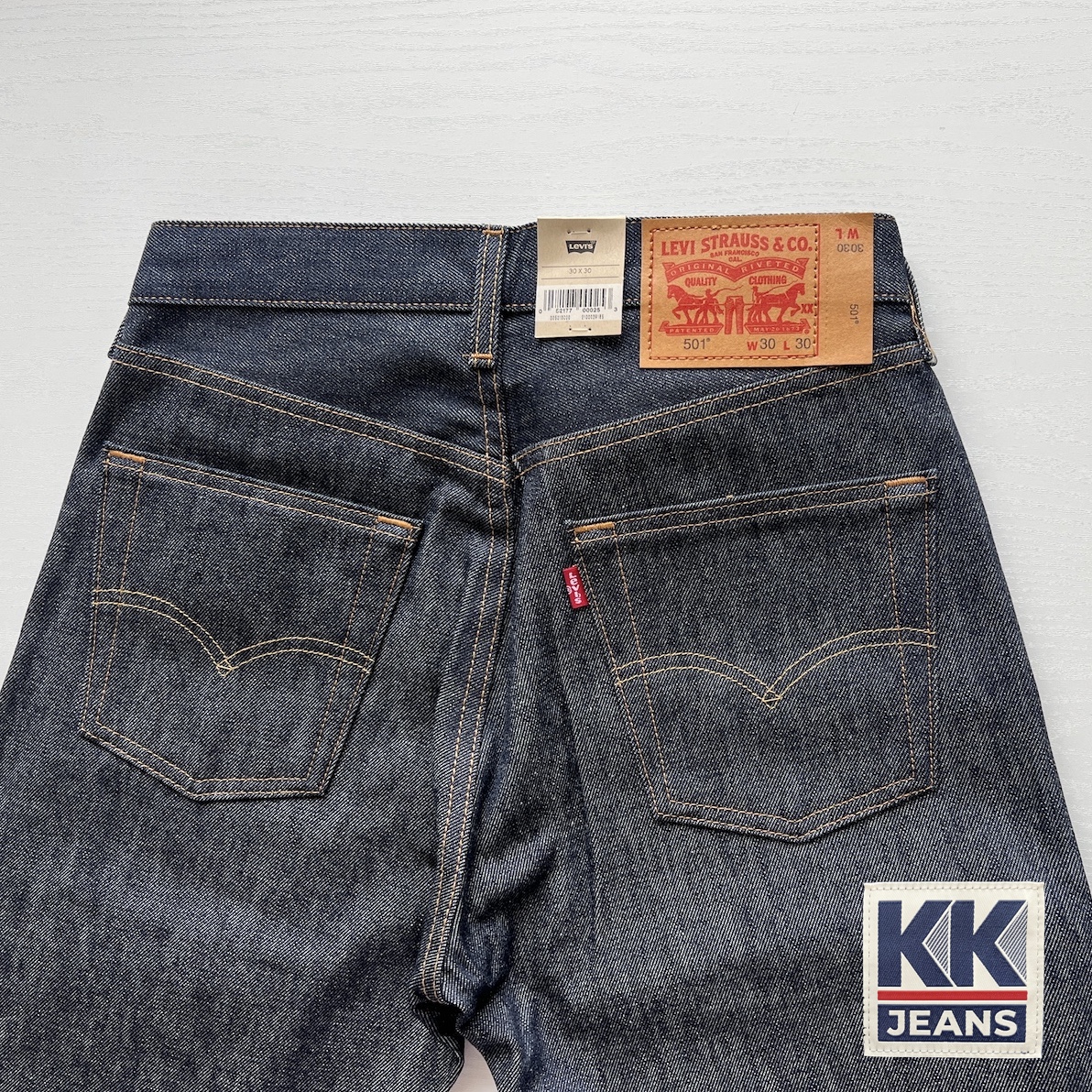 กางเกงยีนส์ Levi's 501 Rigid รหัส 0000 สีน้ำเงิน ผ้าดิบ STF Made in Egypt ของแท้ 100% 4