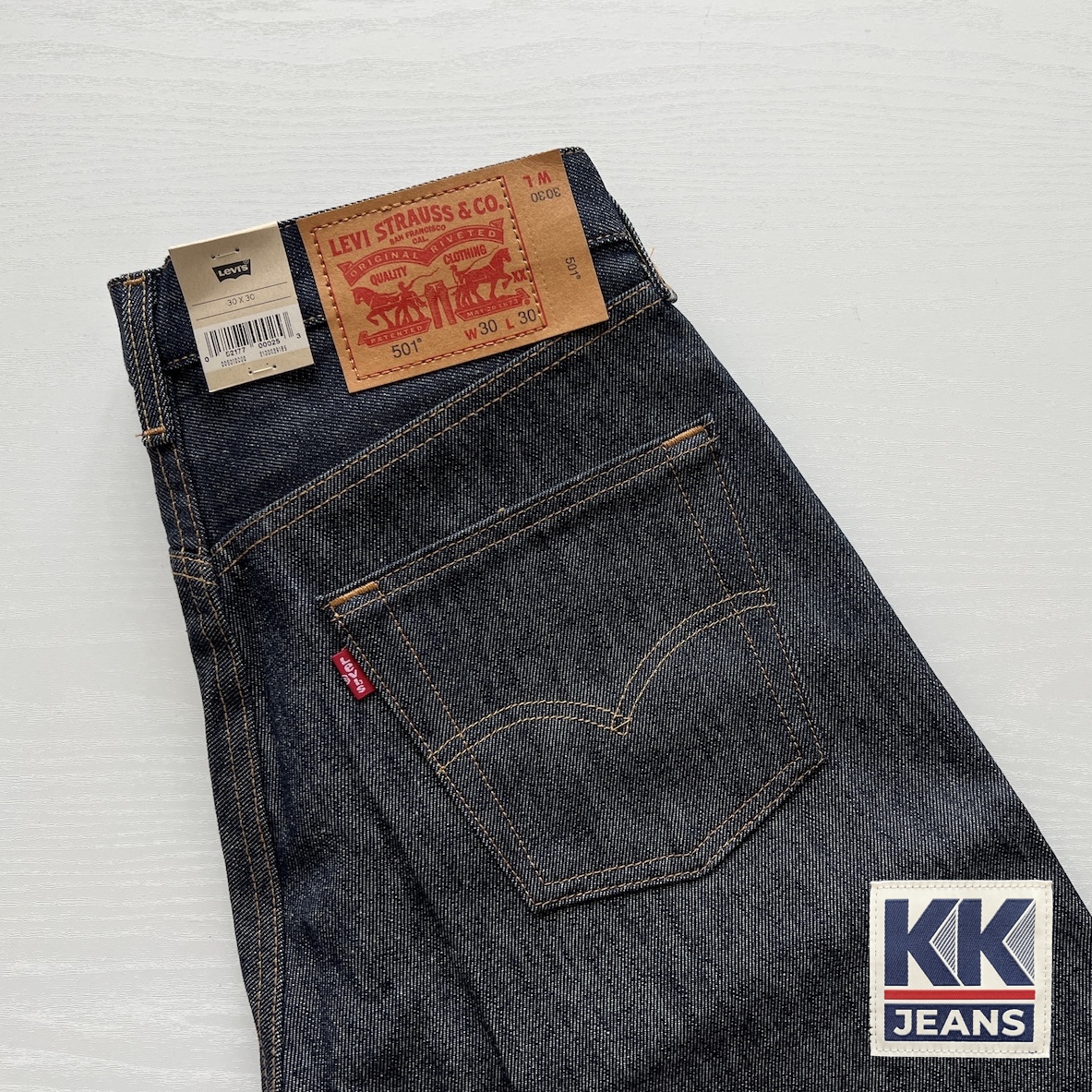 กางเกงยีนส์ Levi's 501 Rigid รหัส 0000 สีน้ำเงิน ผ้าดิบ STF Made in Egypt ของแท้ 100% 8