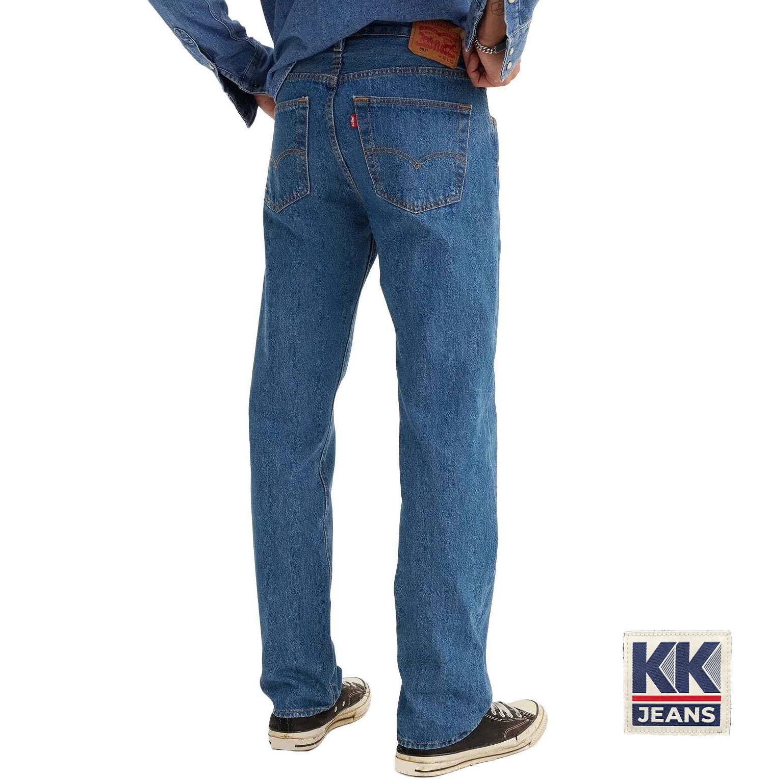 กางเกงยีนส์ Levi's 501 ผ้าฟอกทรายสีบลูยีนส์ รหัส 0193 Made in Egypt ของแท้ 100% 2