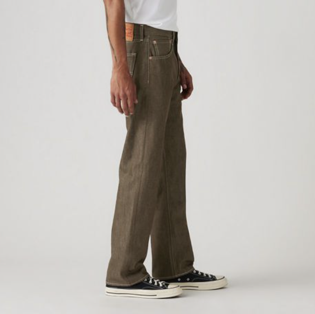 กางเกงยีนส์ Levi's 501 Rigid สีน้ำตาล ผ้าดิบ STF Made in Pakistan ของแท้ 100% 9
