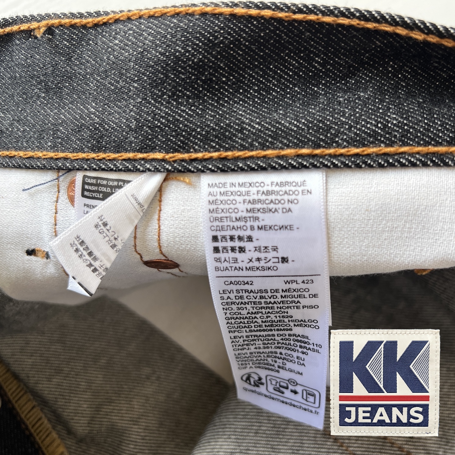 กางเกงยีนส์ Levi's 501 Rigid สีดำ ผ้าดิบ รหัส 0226 STF Made in Mexico ของแท้ 100% 4