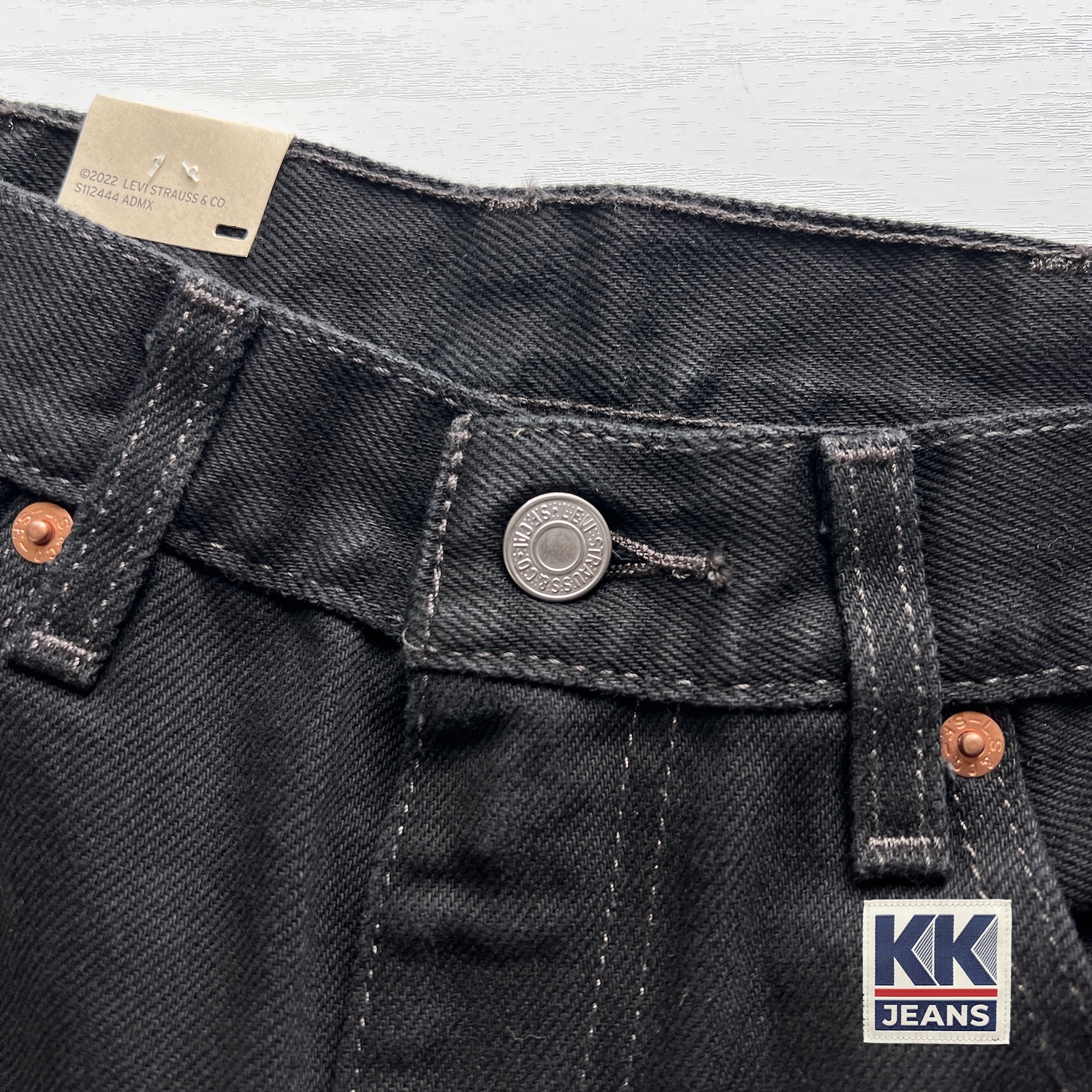 กางเกงยีนส์ Levi's 517 Bootcut SuperBlack สีดำ Made in Mexico/Egypt ของแท้ 100% 5
