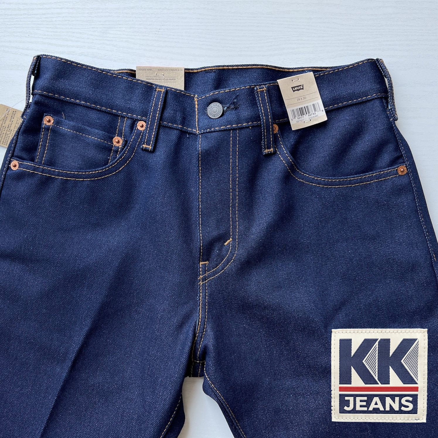 กางเกงยีนส์ Levi's 517 Bootcut ขาม้าสีน้ำเงิน สี Indigo Blue Made in Mexico ของแท้ 100% 4