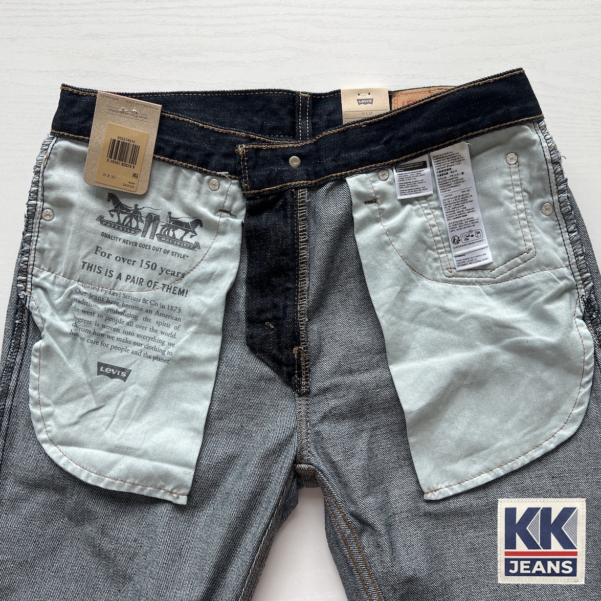 กางเกงยีนส์ Levi's 527 Boot Cut ขาม้าสีน้ำเงินเข้ม ผ้าฟอก ของแท้ 100% 5