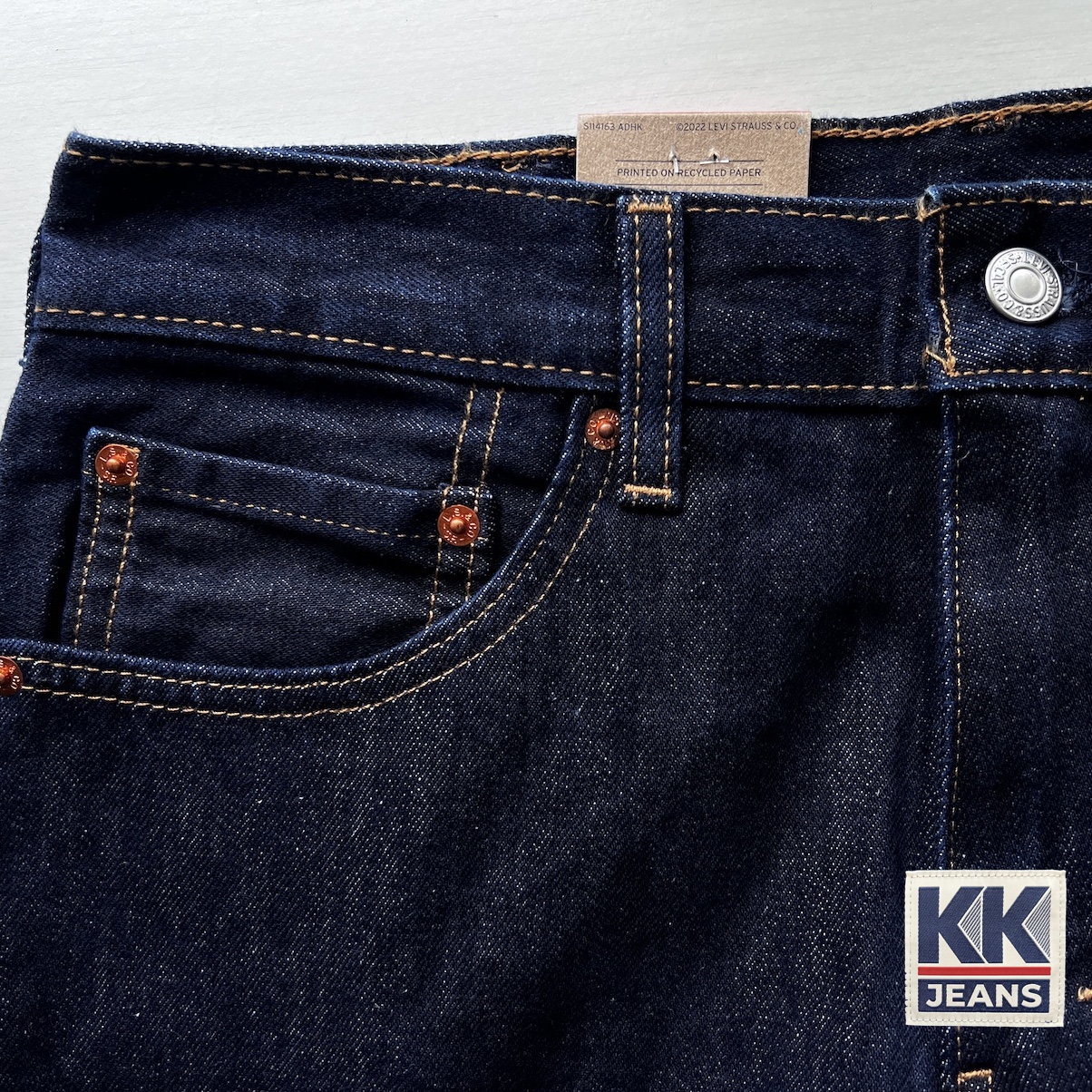 ✅กางเกงยีนส์ Levi's 517 Bootcut ผ้าฟอก สีน้ำเงินเข้ม Made in Bangladesh ของแท้ 100% 6