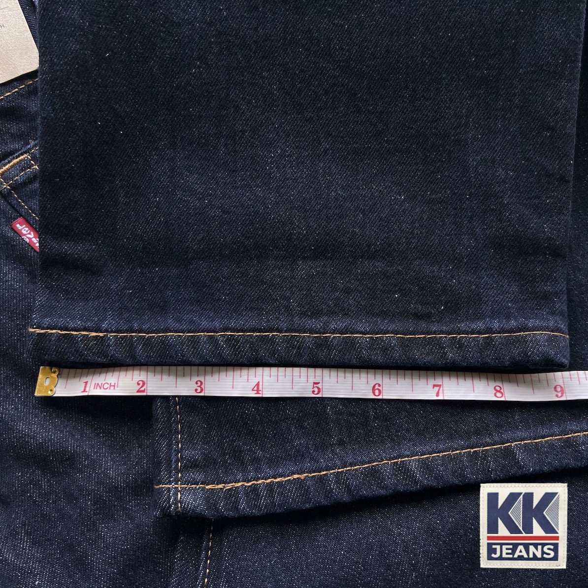 ✅กางเกงยีนส์ Levi's 517 Bootcut ผ้าฟอก สีน้ำเงินเข้ม Made in Bangladesh ของแท้ 100% 2